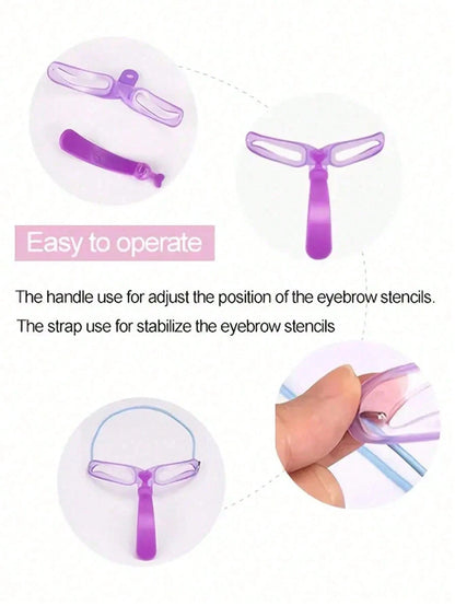 8Pcs Reusable Eyebrow Stencils,Eyebrow Shaping Kit,Eyebrow Makeup