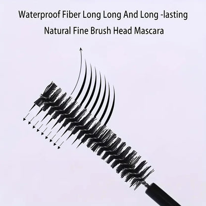Silk Fiber Curling Mascara, Ultra-Fine Brush, Lengthening &