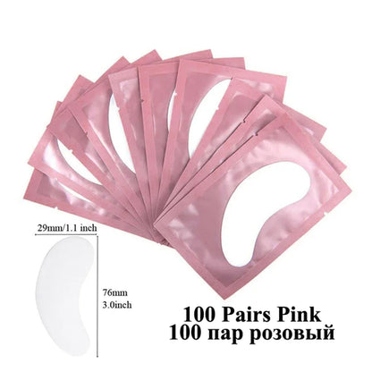 100pairs eye patches eyelash extension under eyelashes fake lashes