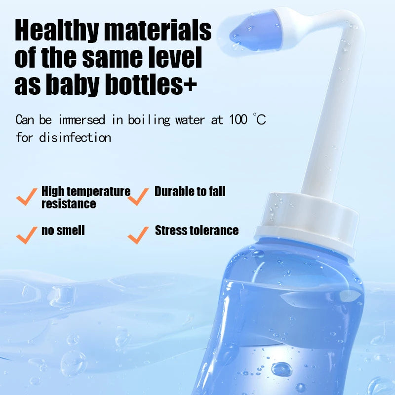 Nose Wash Cleaner Nasal Irrigator Rinse Bottle Nose Protector Avoid