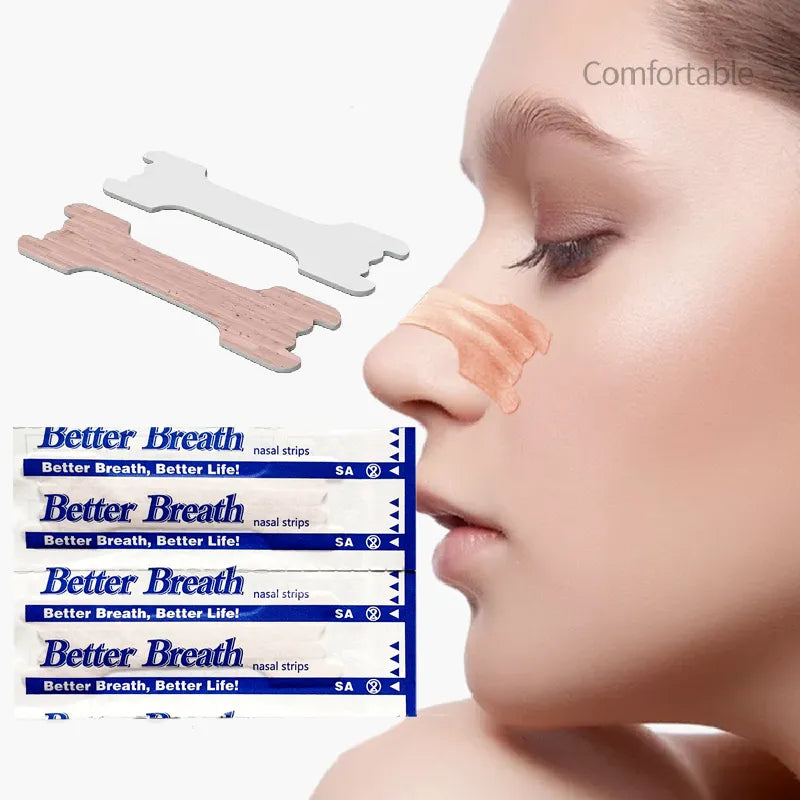 10/50PCS Breath Nasal Strips Right Aid Stop Snoring Nose Patch Good