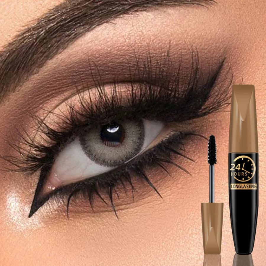 5D Eye Black Mascara Waterproof Lengthens Eyelashes Extension Silk