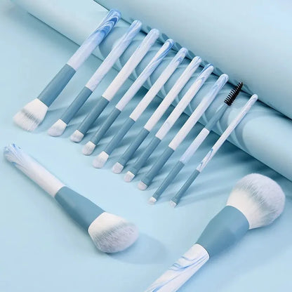 12PCS Makeup Brush Set Ultra Soft Powder Makeup Tools Beginner Point