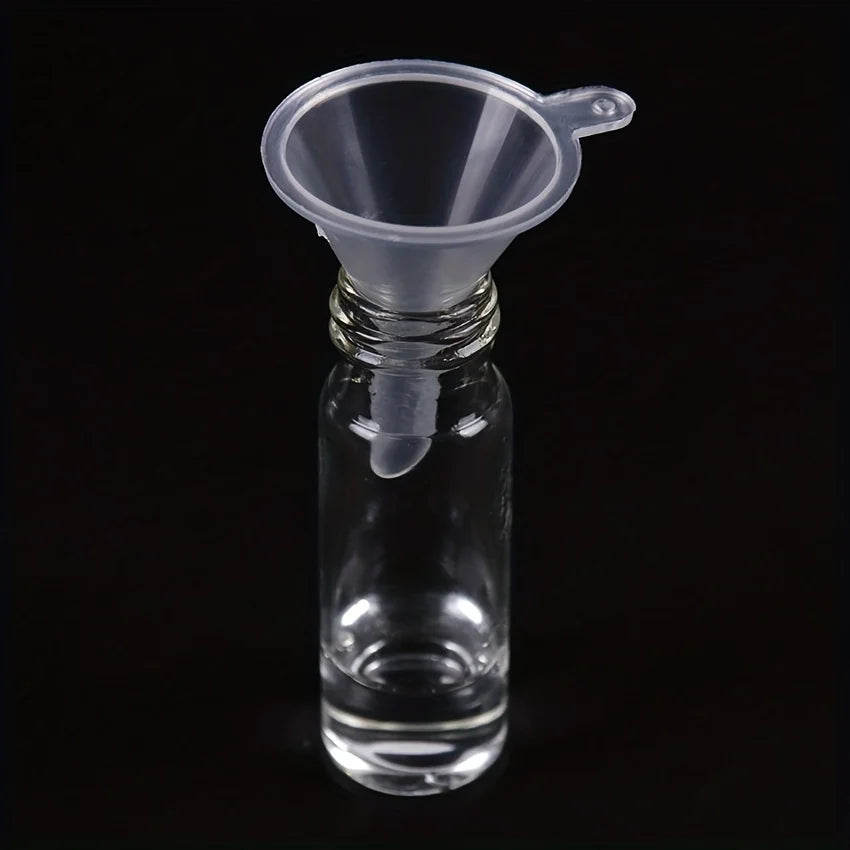 10 precision mini funnels for lab bottles, essential oils, perfumes,