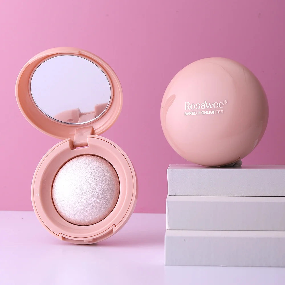 Long-lasting waterproof fine shimmer highlighter, natural glossy