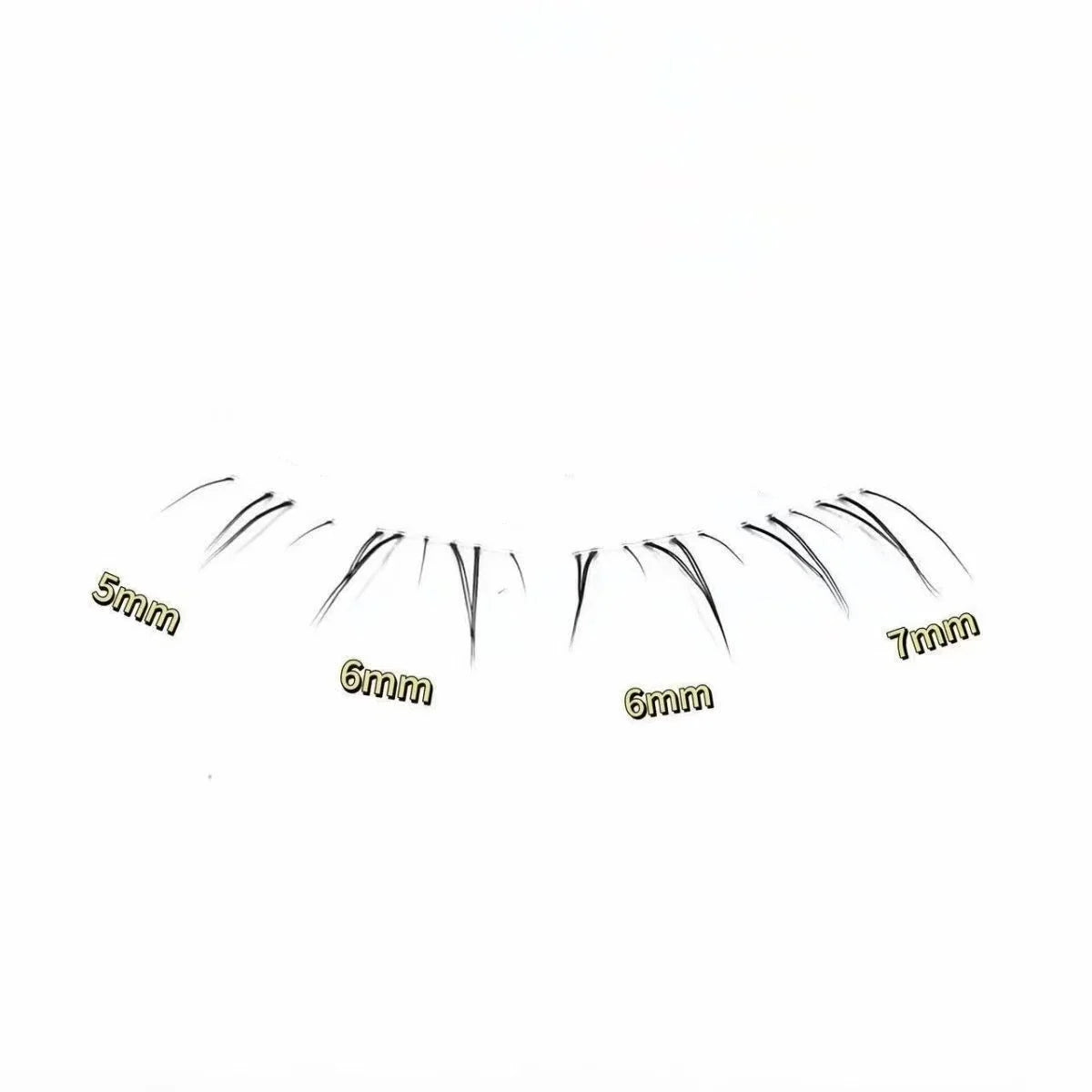 MIAOJIE 4-6mm No Glue False Eyelashes New Korean Style Lower Lashes