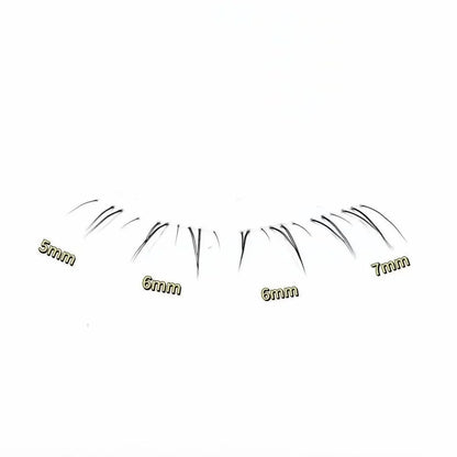 MIAOJIE 4-6mm No Glue False Eyelashes New Korean Style Lower Lashes