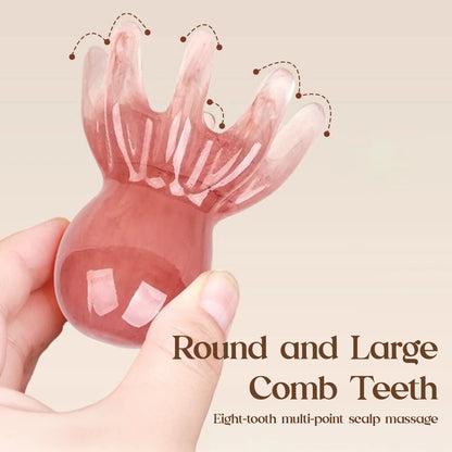 Octopus Head Massager Comb Head Meridian Manual Acupressure Tool