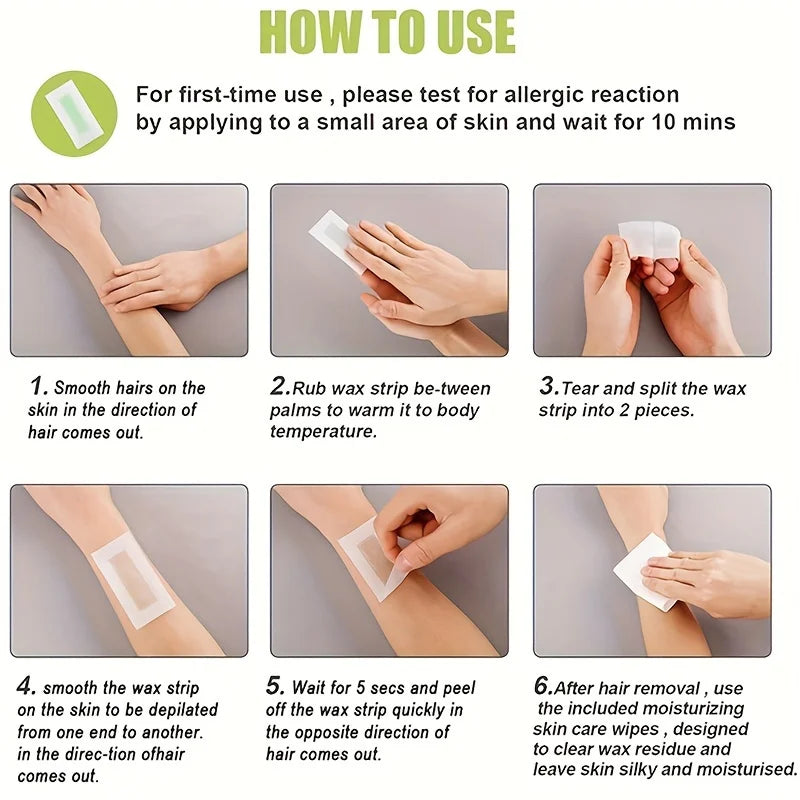 Professional Warning Tapes For Summer Hair Removal, Double Face Cold
