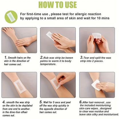 Professional Warning Tapes For Summer Hair Removal, Double Face Cold