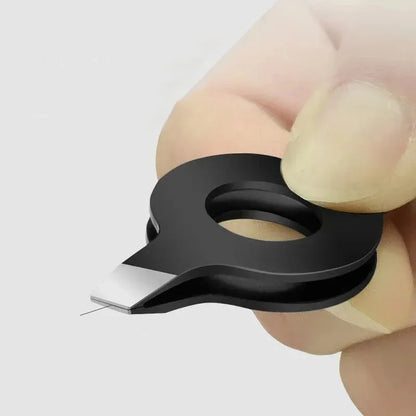 1pcs Pig hair clipper Slant Tweezer With Hollow Out Handle