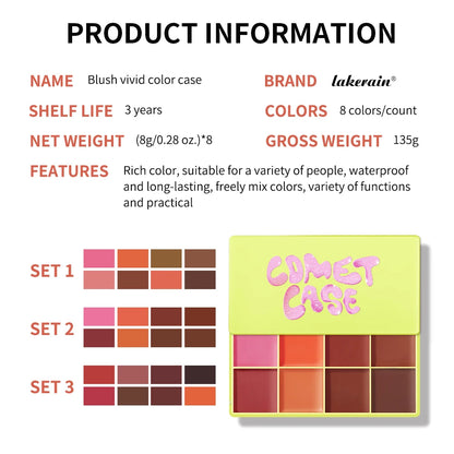 Curve Case Cream Eyebrow Cream Blush Highlighter Palette Matte Shimmer