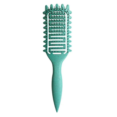 Curl Define Styling Brush Hollow Out Detangling Hair Brush Tangled Wet