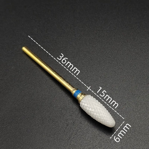 Ceramic Carbide Nail Drill Bit Rotate Burr Milling Nail Cutter Bits