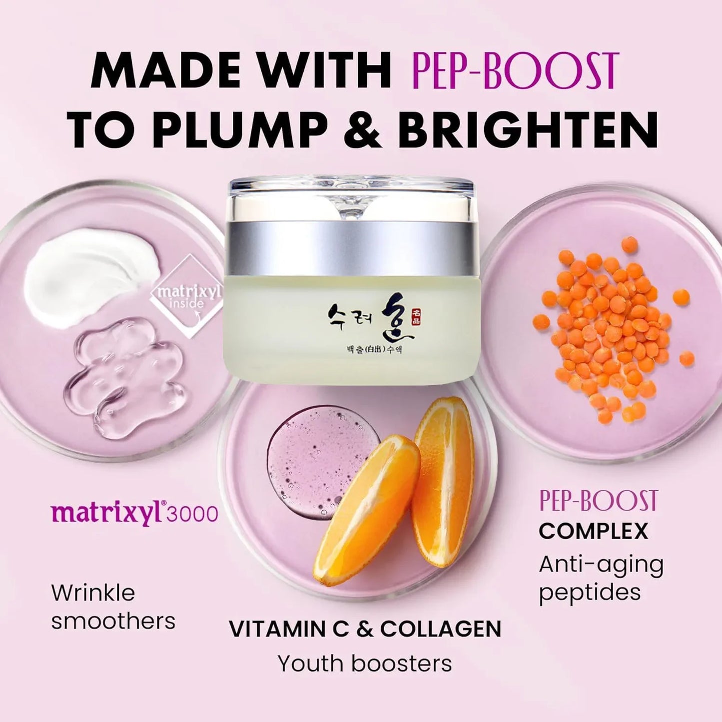 50g Collagen Face Cream Nourish Plump Up Skin,fresh Texture Cream Make