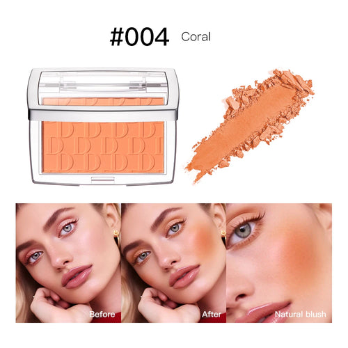 6 Colors Matte Embossed Blush Rosy Blusher Facial Blush Powder High