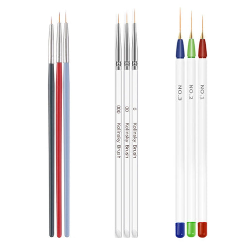 5/20Pcs Nail Art Brush Design Tip Painting Drawing Carving Dotting Pen