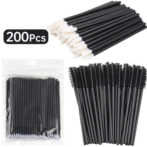 200pcs Eyelash Extension Special Eyelash Removal Brush Micro Brush