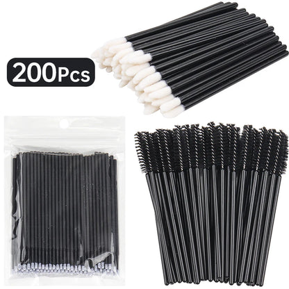 200pcs Eyelash Extension Special Eyelash Removal Brush Micro Brush
