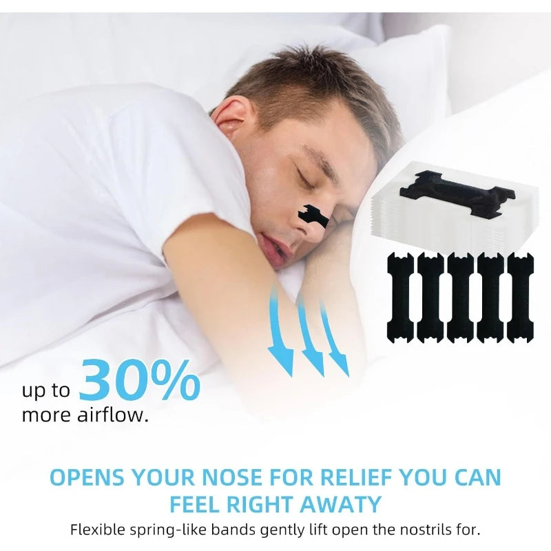 10/30/50/80/100 Pcs Breath Nasal Strips Anti-Snoring For Sleeping