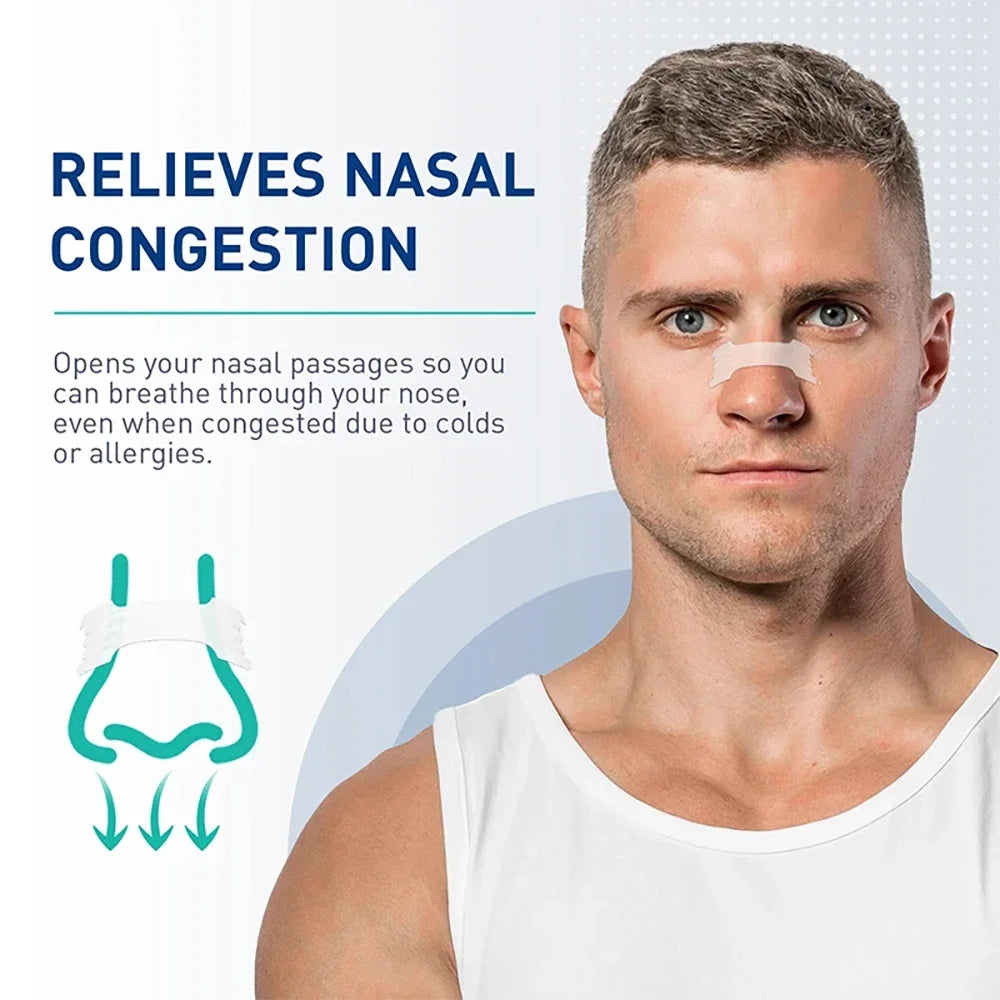 30/60/90 Pcs Anti-Snoring Nose Strips Sleep Nasal Strips for Improved