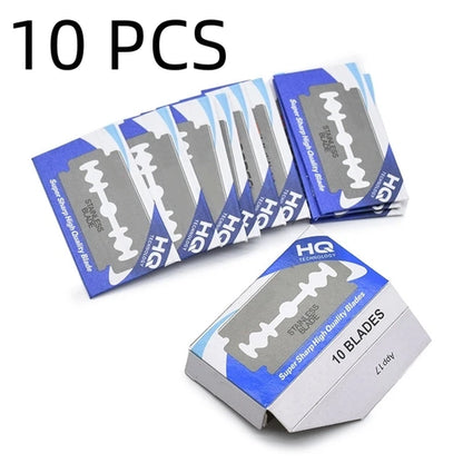 Men Shaving Razor with Blade Sliver Folding Shaving Knife Facial Hair