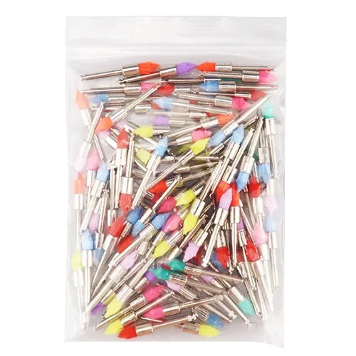 100pcs Dental Materials Prophy Prophylaxis Brush Colour White Nylon