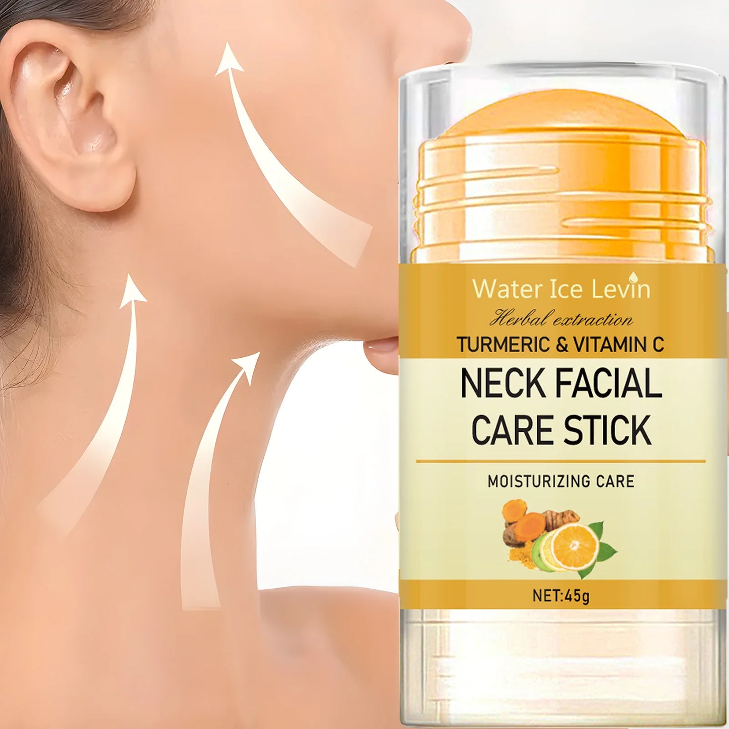 Turmeric&Vitamin C Neck Facia  Care Wrinkle Lines Lifting Whitening