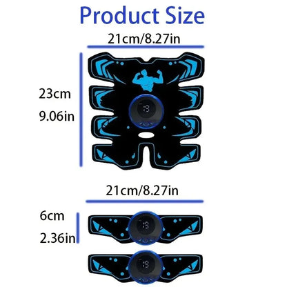 New USB Rechargeable EMS Muscle Stimulator ABS Arm 3 IN 1 Trainer