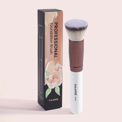 MAANGE 2PCS Foundation Makeup Brush Set Flat Angled Kabuki Powder