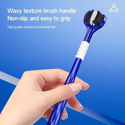 3D Manual Toothbrush 6pcs Three sided U-shaped Soft Toothbrush for
