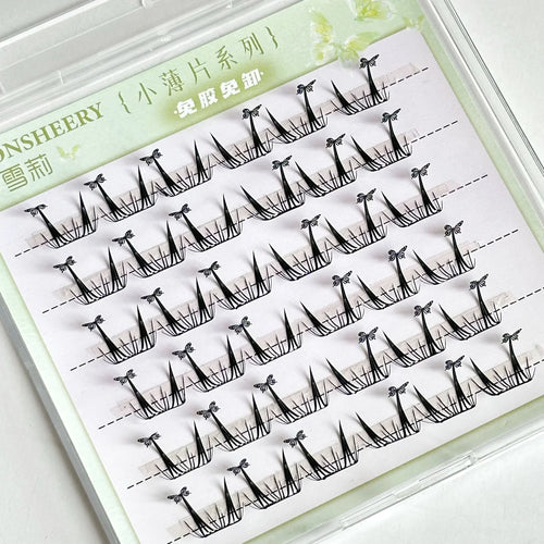 Natural Cosplay False Eyelashes No Glue Need Eyelash Clusters False