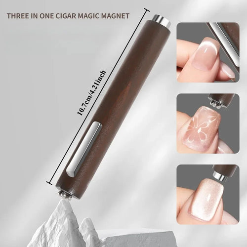 27pcs Cat Eye Magnet Cube for Nails Strong Magnetic Square Stick 9D/5D