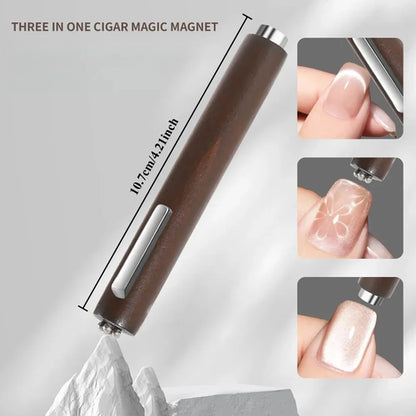 27pcs Cat Eye Magnet Cube for Nails Strong Magnetic Square Stick 9D/5D