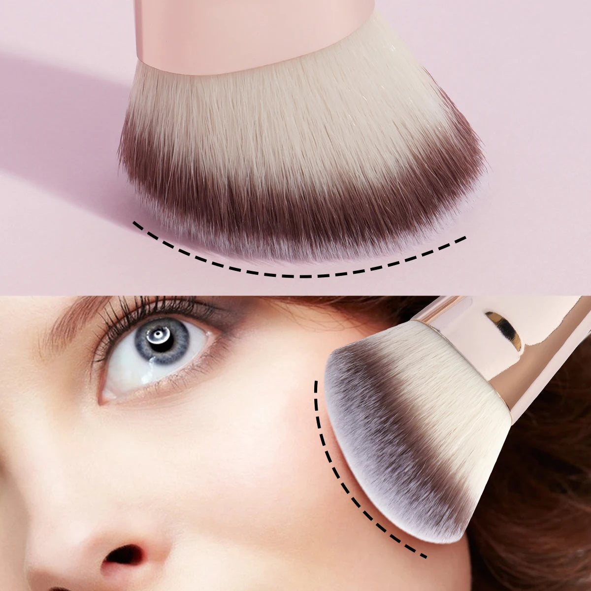 MAANGE 4pcs Basic Makeup Brushes Set With Box Dual-ended Foundations