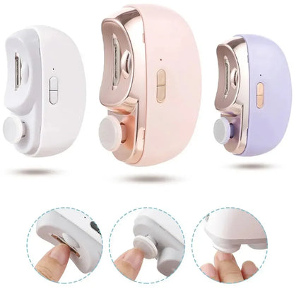 2 In 1 Electric Nail Clippers Manicure Anti-Splash Nail Trimmer For