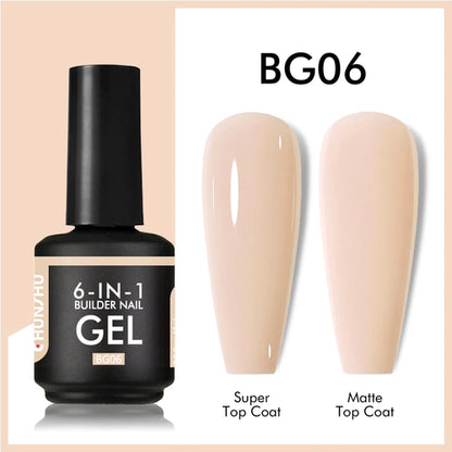 CHUNSHU 6 IN 1 Extension UV Gel Polish In A bottle Builder Nail Gel