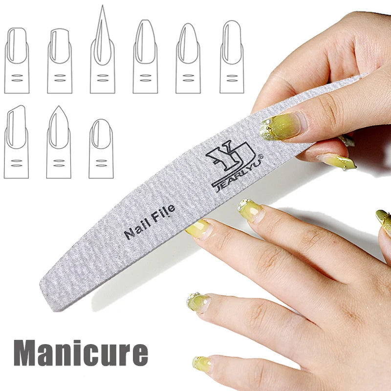 5/25Pcs/Lot Nail File Mix Color 80/100/150/180/240 Grit Professional