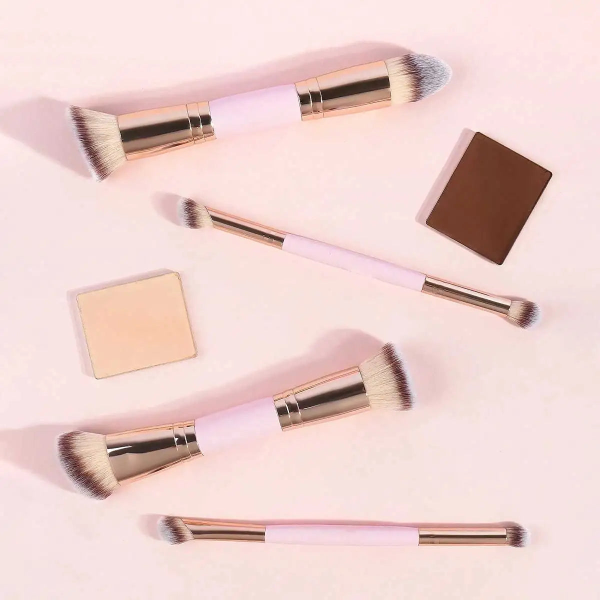 4pcs Basic Makeup Brushes Set With Box Dual-ended Foundations Powder