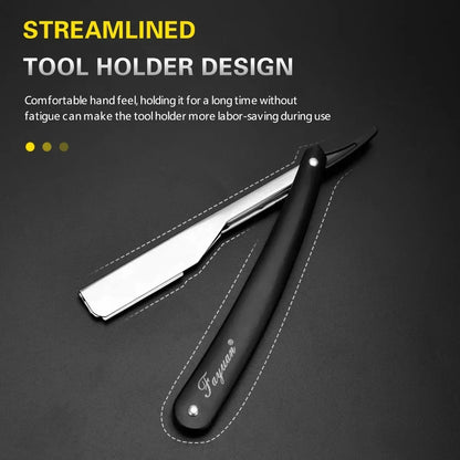 Professional Manual Shaver Straight Edge Stainless Steel Sharp Barber