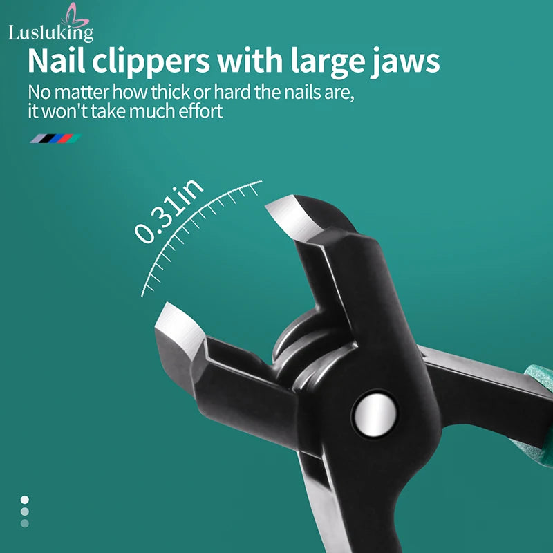 Large Jaw 8mm Openning Nail Clipper Thick Hard Special Nail Cutter