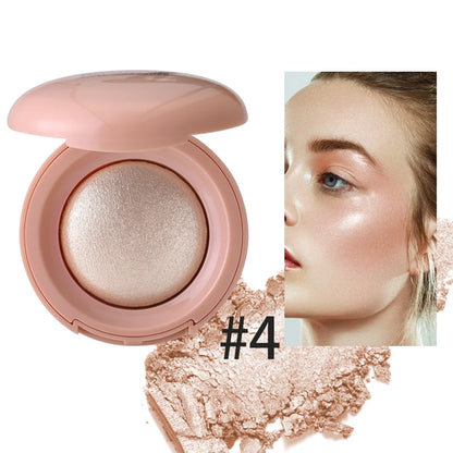 Long-lasting waterproof fine shimmer highlighter, natural glossy