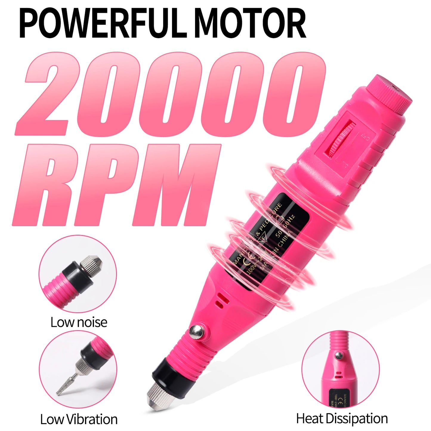 Electric Nail Sander Set Nail Drill Machine Grinding Equipment Milling