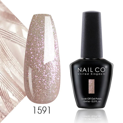 NAILCO 15ml Translucent Color Gel Nail Polish Vernis Semi Permanent UV