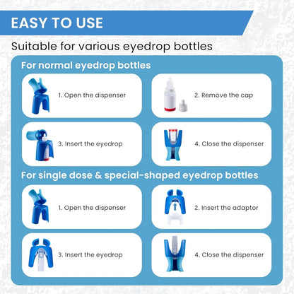 Reusable Eyedrops Holder Eye Drops Bottle Helper Eye Ointments Drops
