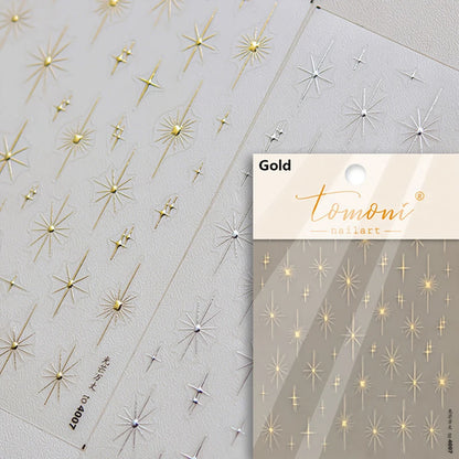 Gold Silver Starlight Laser Pink Colorful Glitter Star Bronzing