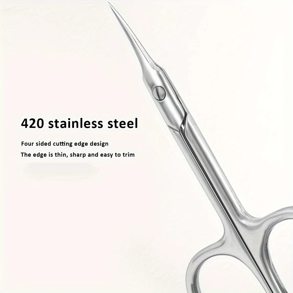 Dead Skin Remover Stainless Steel Curved Tip Thin Blade Cuticle