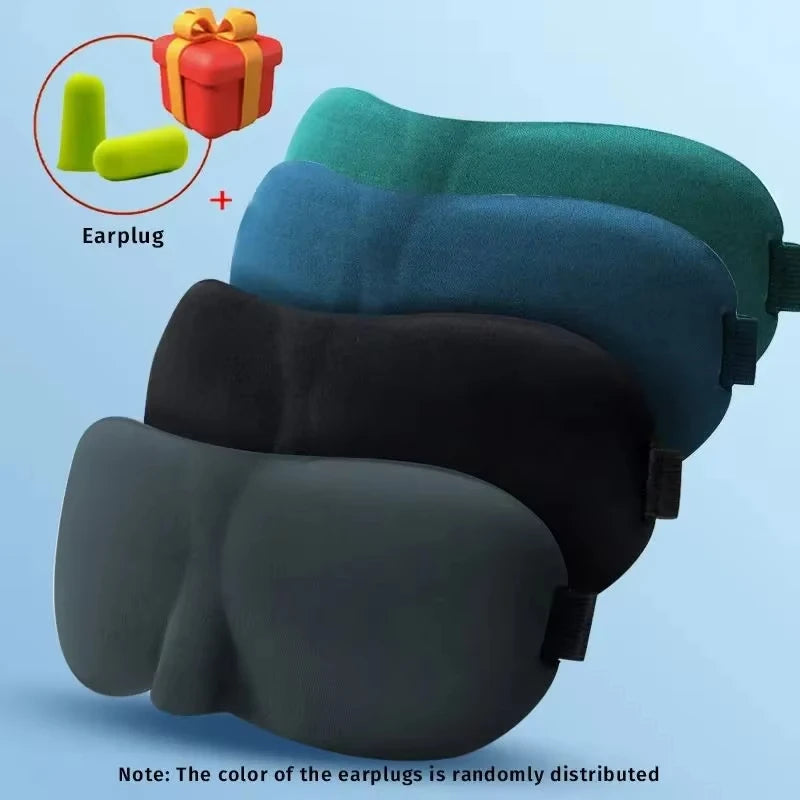 1-3pcs Sleep Mask Blockout Eye Mask for Side Sleeper Women Men