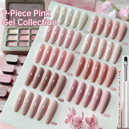 9 Colors Pink Patting Glue Smudge Canned High Saturation Popular