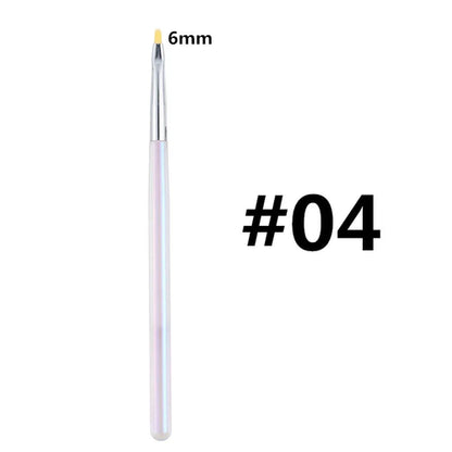 1PCS Nail Art Liner Drawing Painting Nail Brush Set Acrylic Powder
